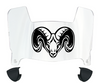Fordham Rams Mini Football Helmet Visor Shield w/ Clips - PICK VISOR & LOGO COLOR