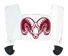 Fordham Rams Mini Football Helmet Visor Shield w/ Clips - PICK VISOR & LOGO COLOR