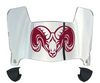 Fordham Rams Mini Football Helmet Visor Shield w/ Clips - PICK VISOR & LOGO COLOR
