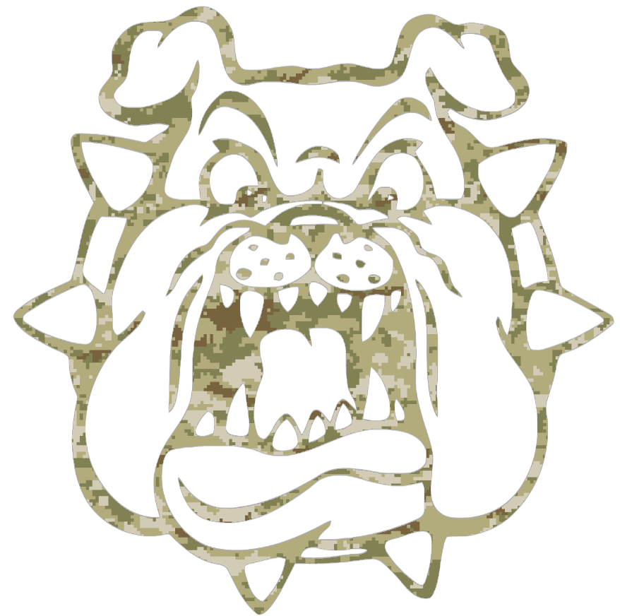 Fresno State Bulldogs Alternate Logo Salute to Service Camouflage Camo Vinyl Decal PICK SIZE
