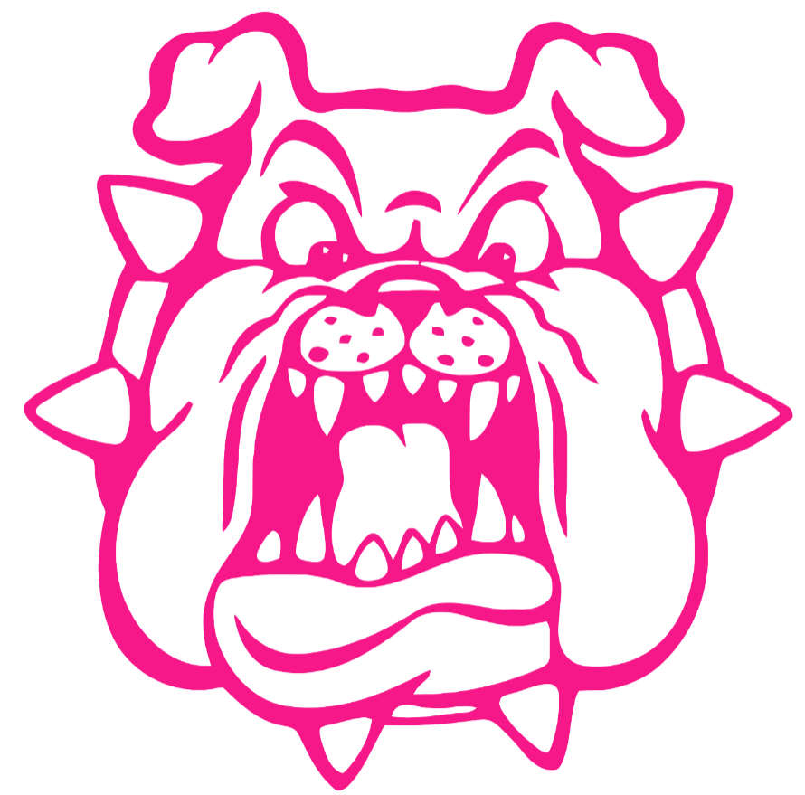 Fresno State Bulldogs Hot Pink Alternate Logo Premium DieCut Vinyl Decal PICK SIZE