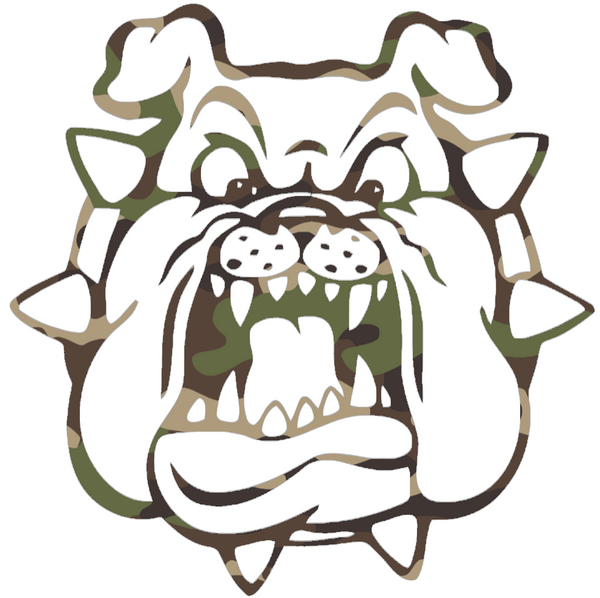 Fresno State Bulldogs Woodland Camo Camouflage Alternate Logo Premium DieCut Vinyl Decal PICK SIZE