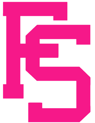 Fresno State Bulldogs Hot Pink FS Logo Premium DieCut Vinyl Decal PICK SIZE