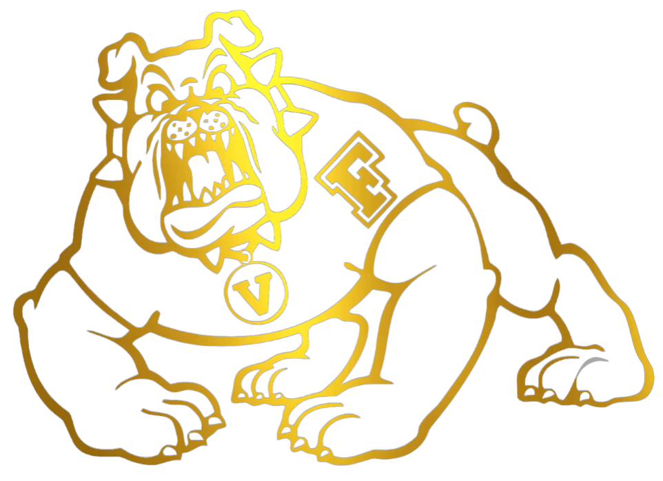 Fresno State Bulldogs GOLD CHROME MIRROR Team Logo Premium DieCut Vinyl Decal PICK SIZE