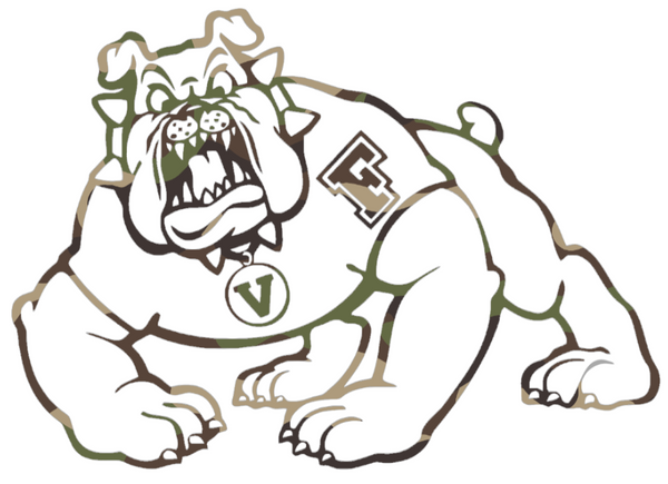 Fresno State Bulldogs Woodland Camo Camouflage Team Logo Premium DieCut Vinyl Decal PICK SIZE