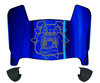 Fresno State Bulldogs Mini Football Helmet Visor Shield w/ Clips - PICK VISOR & LOGO COLOR