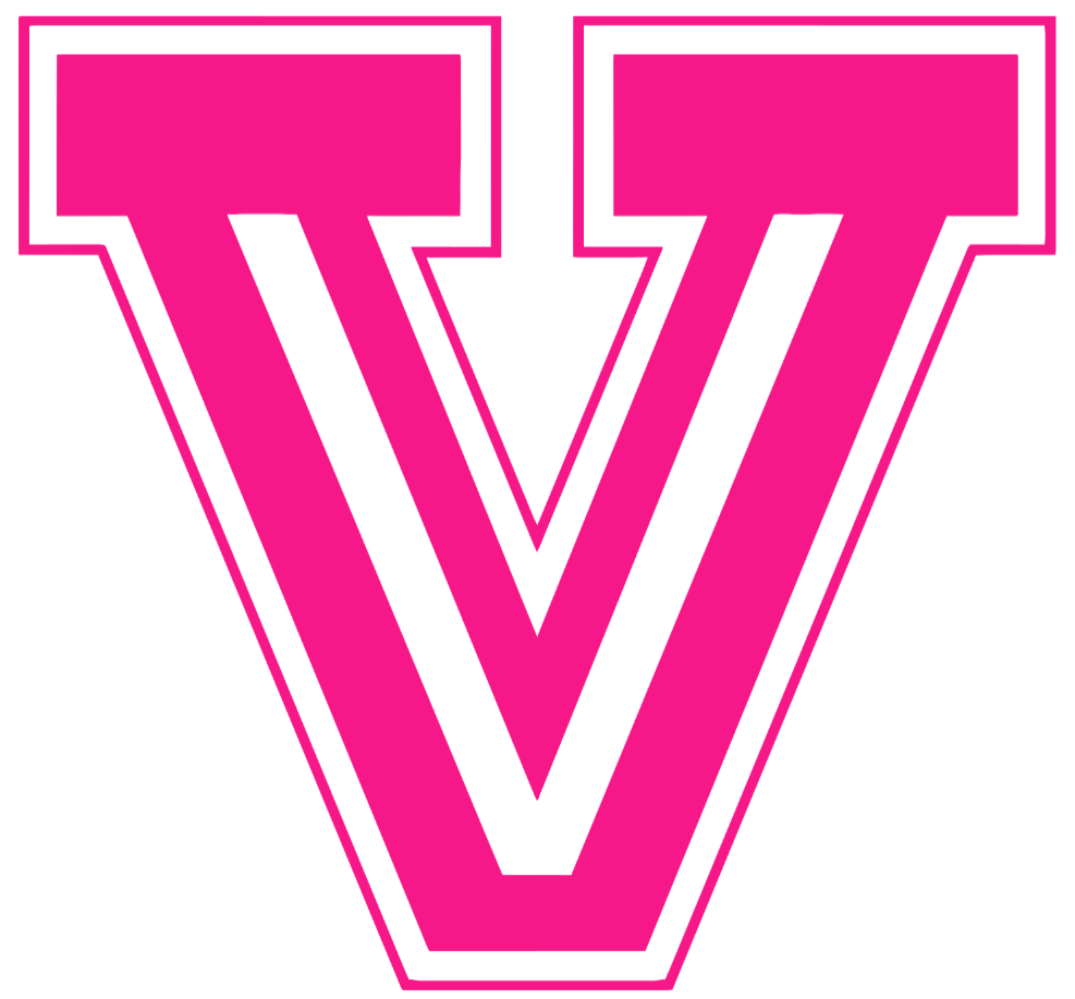 Fresno State Bulldogs Hot Pink San Joaquin Valley V Logo Premium DieCut Vinyl Decal PICK SIZE