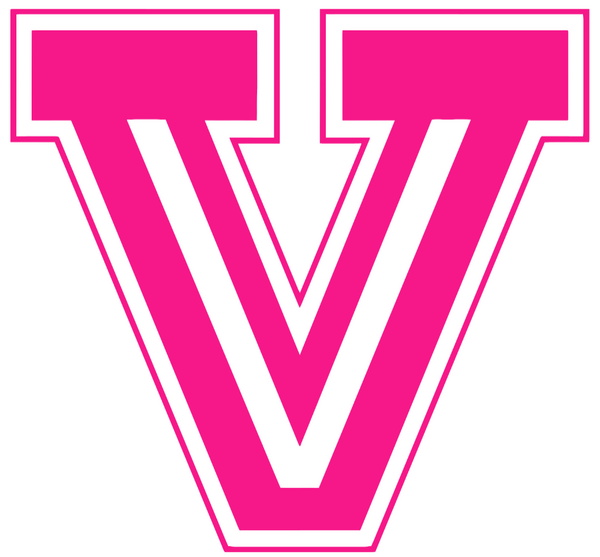 Fresno State Bulldogs Hot Pink San Joaquin Valley V Logo Premium DieCut Vinyl Decal PICK SIZE