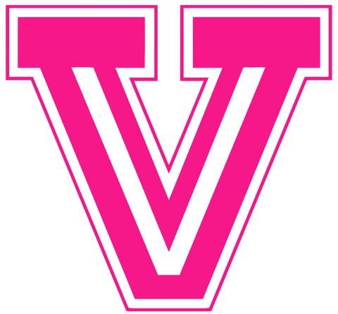 Fresno State Bulldogs Hot Pink San Joaquin Valley V Logo Premium DieCut Vinyl Decal PICK SIZE
