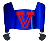 Fresno State Bulldogs Mini Football Helmet Visor Shield w/ Clips - PICK VISOR & LOGO COLOR