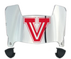 Fresno State Bulldogs Mini Football Helmet Visor Shield w/ Clips - PICK VISOR & LOGO COLOR