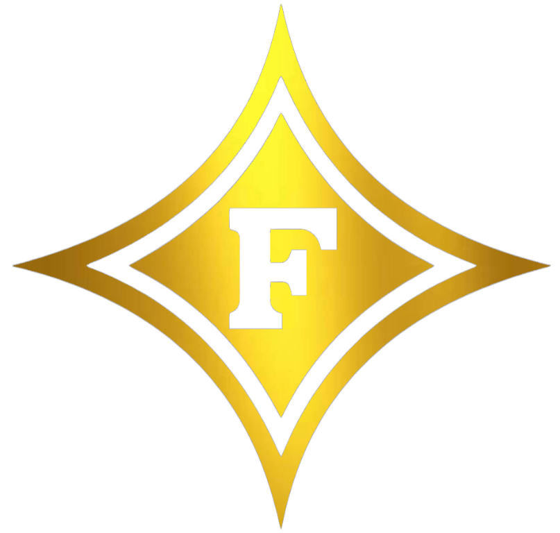 Furman Paladins GOLD CHROME MIRROR Team Logo Premium DieCut Vinyl Decal PICK SIZE
