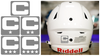 Captain Patch Jersey C Style GRAY Football Helmet Decal - Perfect for Adult & Youth Full Size Football Helmets