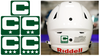 Captain Patch Jersey C Style GREEN Football Helmet Decal - Perfect for Adult & Youth Full Size Football Helmets