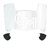 George Mason Patriots Mini Football Helmet Visor Shield w/ Clips - PICK VISOR & LOGO COLOR