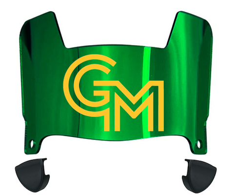 George Mason Patriots Mini Football Helmet Visor Shield w/ Clips - PICK VISOR & LOGO COLOR