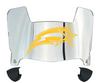 George Mason Patriots Mini Football Helmet Visor Shield w/ Clips - PICK VISOR & LOGO COLOR