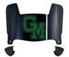George Mason Patriots Mini Football Helmet Visor Shield w/ Clips - PICK VISOR & LOGO COLOR