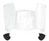 George Mason Patriots Mini Football Helmet Visor Shield w/ Clips - PICK VISOR & LOGO COLOR