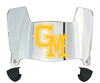 George Mason Patriots Mini Football Helmet Visor Shield w/ Clips - PICK VISOR & LOGO COLOR