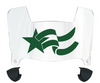 George Mason Patriots Mini Football Helmet Visor Shield w/ Clips - PICK VISOR & LOGO COLOR