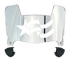 George Mason Patriots Mini Football Helmet Visor Shield w/ Clips - PICK VISOR & LOGO COLOR