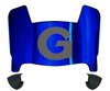 Georgetown Hoyas Mini Football Helmet Visor Shield w/ Clips - PICK VISOR & LOGO COLOR - SportsJewelryProShop