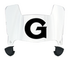Georgetown Hoyas Mini Football Helmet Visor Shield w/ Clips - PICK VISOR & LOGO COLOR - SportsJewelryProShop