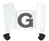 Georgetown Hoyas Mini Football Helmet Visor Shield w/ Clips - PICK VISOR & LOGO COLOR - SportsJewelryProShop