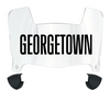Georgetown Hoyas Mini Football Helmet Visor Shield w/ Clips - PICK VISOR & LOGO COLOR - SportsJewelryProShop