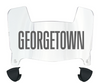 Georgetown Hoyas Mini Football Helmet Visor Shield w/ Clips - PICK VISOR & LOGO COLOR - SportsJewelryProShop
