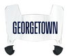 Georgetown Hoyas Mini Football Helmet Visor Shield w/ Clips - PICK VISOR & LOGO COLOR - SportsJewelryProShop