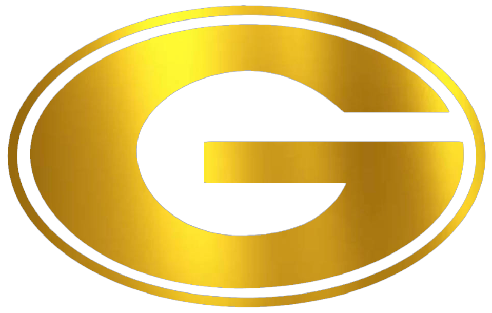 Georgia Bulldogs GOLD CHROME MIRROR Team Logo Premium DieCut Vinyl Decal PICK SIZE