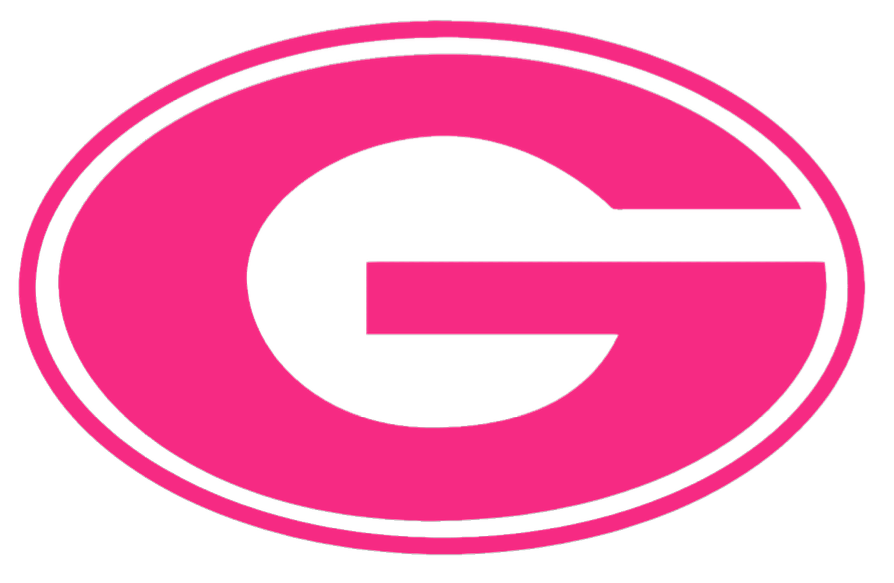 Georgia Bulldogs HOT PINK Team Logo Premium DieCut Vinyl Decal PICK SIZE