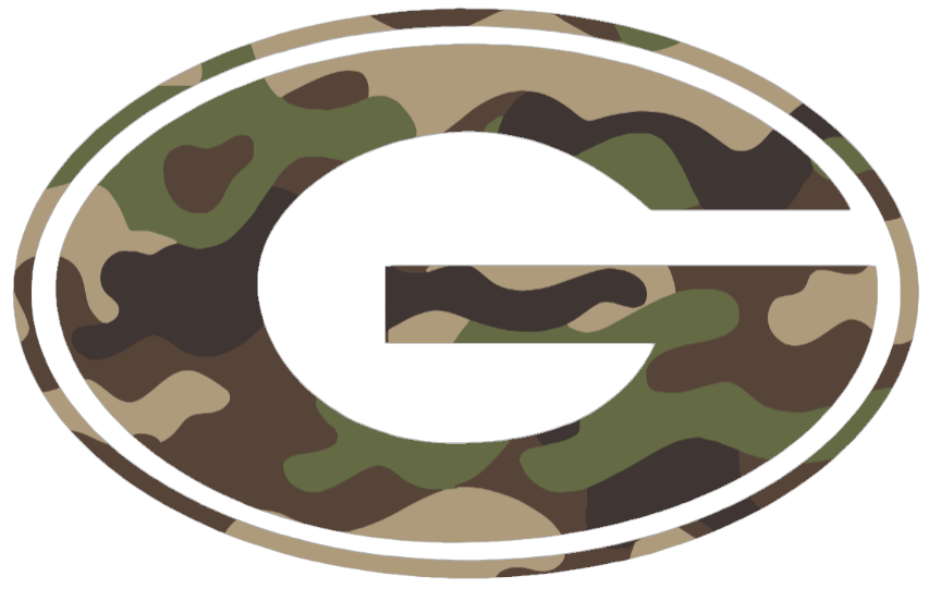 Georgia Bulldogs Woodland Camo Camouflage Team Logo Premium DieCut Vinyl Decal PICK SIZE