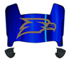 Georgia Southern Eagles Mini Football Helmet Visor Shield w/ Clips - PICK VISOR & LOGO COLOR