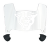 Georgia State Panthers Mini Football Helmet Visor Shield w/ Clips - PICK VISOR & LOGO COLOR