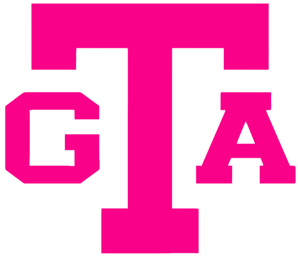 Georgia Tech Yellow Jackets Hot Pink Retro Throwback Logo Premium DieCut Vinyl Decal PICK SIZE