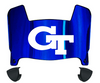 Georgia Tech Yellow Jackets Mini Football Helmet Visor Shield w/ Clips - PICK VISOR & LOGO COLOR