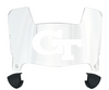Georgia Tech Yellow Jackets Mini Football Helmet Visor Shield w/ Clips - PICK VISOR & LOGO COLOR