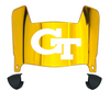 Georgia Tech Yellow Jackets Mini Football Helmet Visor Shield w/ Clips - PICK VISOR & LOGO COLOR