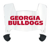 Georgia Bulldogs Mini Football Helmet Visor Shield w/ Clips - PICK VISOR & LOGO COLOR