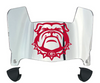 Georgia Bulldogs Mini Football Helmet Visor Shield w/ Clips - PICK VISOR & LOGO COLOR