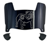Georgia Bulldogs Mini Football Helmet Visor Shield w/ Clips - PICK VISOR & LOGO COLOR