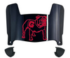 Georgia Bulldogs Mini Football Helmet Visor Shield w/ Clips - PICK VISOR & LOGO COLOR