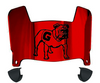 Georgia Bulldogs Mini Football Helmet Visor Shield w/ Clips - PICK VISOR & LOGO COLOR
