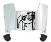 Georgia Bulldogs Mini Football Helmet Visor Shield w/ Clips - PICK VISOR & LOGO COLOR