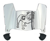 Georgia Bulldogs Mini Football Helmet Visor Shield w/ Clips - PICK VISOR & LOGO COLOR