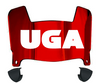 Georgia Bulldogs Mini Football Helmet Visor Shield w/ Clips - PICK VISOR & LOGO COLOR
