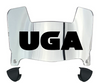 Georgia Bulldogs Mini Football Helmet Visor Shield w/ Clips - PICK VISOR & LOGO COLOR